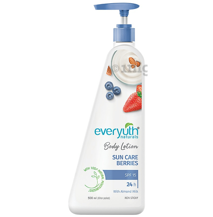 Everyuth Naturals Body Lotion Sun Care Berries SPF 15