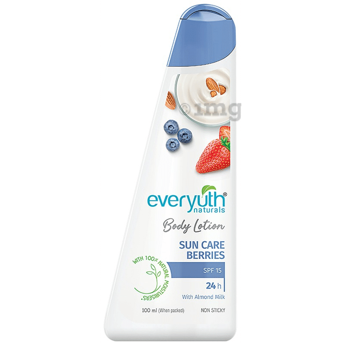 Everyuth Naturals Body Lotion Sun Care Berries SPF 15