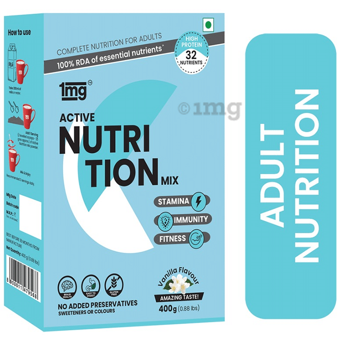 1mg Active Nutrition Mix with Whey Protein, Vitamin D, Choline and Fiber Vanilla