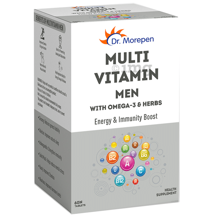 Dr. Morepen Multi Vitamin Men with Omega 3 & Herbs Tablet