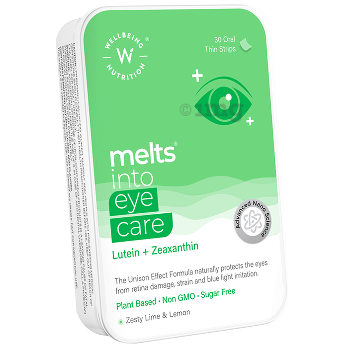 Wellbeing Nutrition Melts into Eye Care Oral Thin Strip Sugar Free