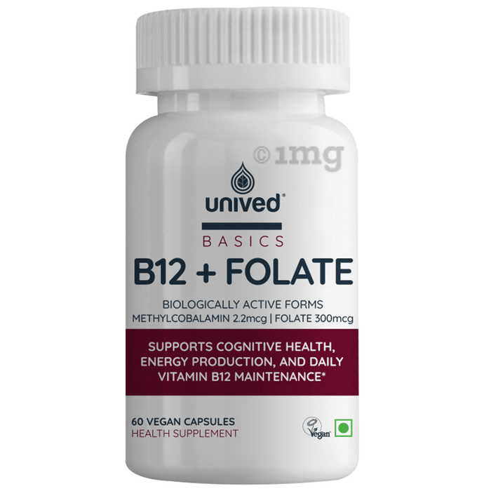 Unived B12+Folate Vegan Capsule