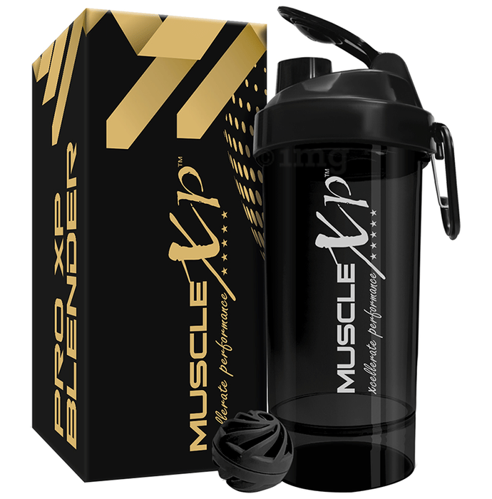 MuscleXP Pro XP Blender Gym Shaker Black Buy box of 650 ml Shaker at