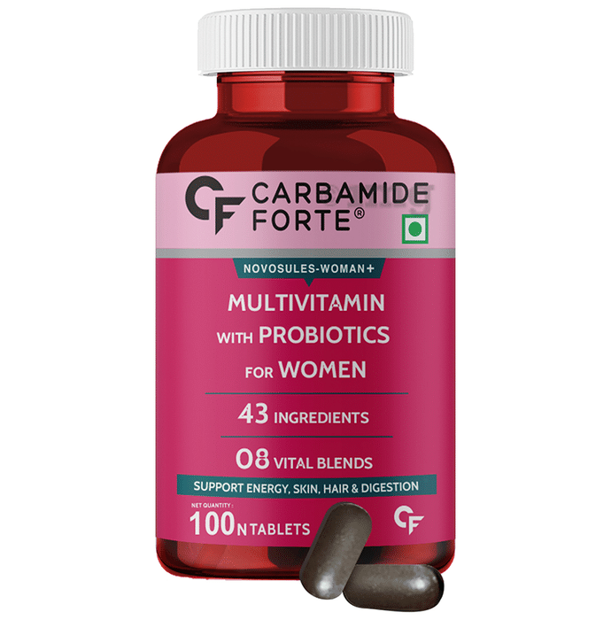 Carbamide Forte Multivitamins with Probiotics for Women Vegetarian Tablet