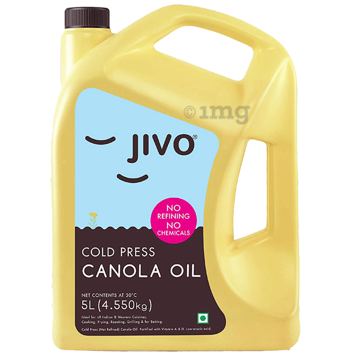 Jivo Cold Press Canola Oil Buy Canister of 5 Ltr Oil at best price in