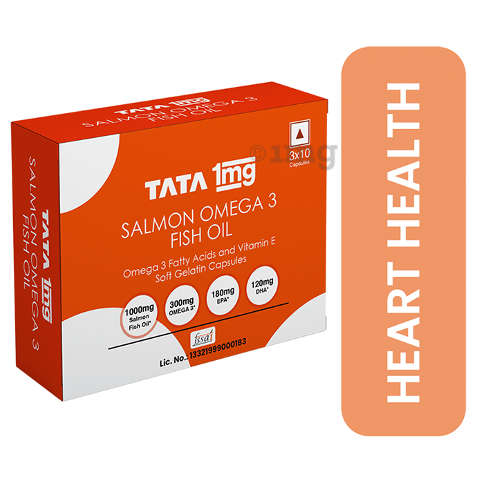 Tata 1mg Salmon Omega 3 Fish Oil Capsule