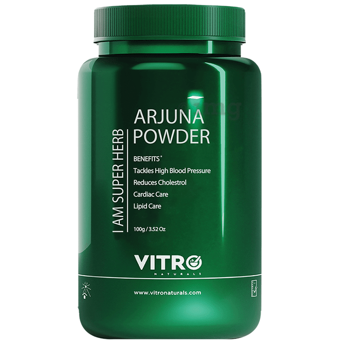 Vitro Naturals I Am Super Herb Arjuna Powder for Cholesterol & High Blood Pressure Management
