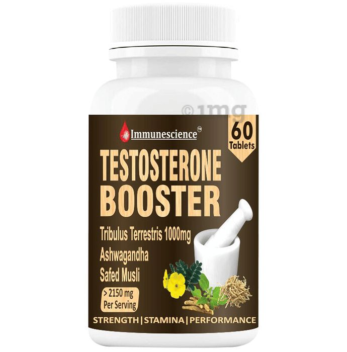 Immunescience Testosterone Booster Tablet Buy bottle of 60 tablets at