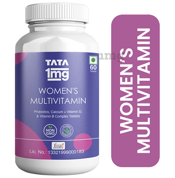 Tata 1mg Women's Multivitamin, Zinc, Vitamin C, Calcium, Vitamin D, and Iron  Immunity Booster Tablet