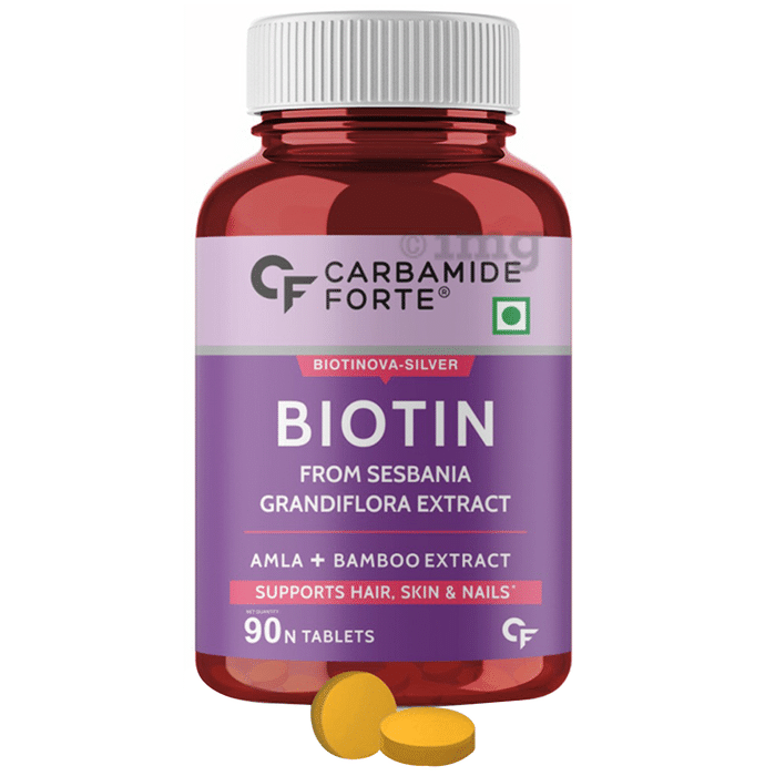 Carbamide Forte Biotin from Sesbania Grandiflora Extract Amla + Bamboo Extract Tablet