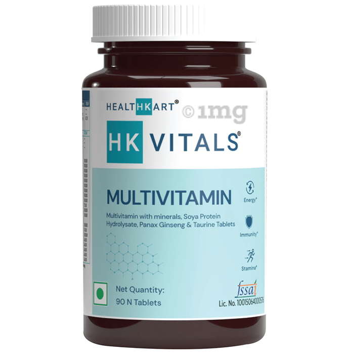 HealthKart HK Vitals Multivitamin Multimineral, Amino Acids ,Taurine & Ginseng Extract Tablet