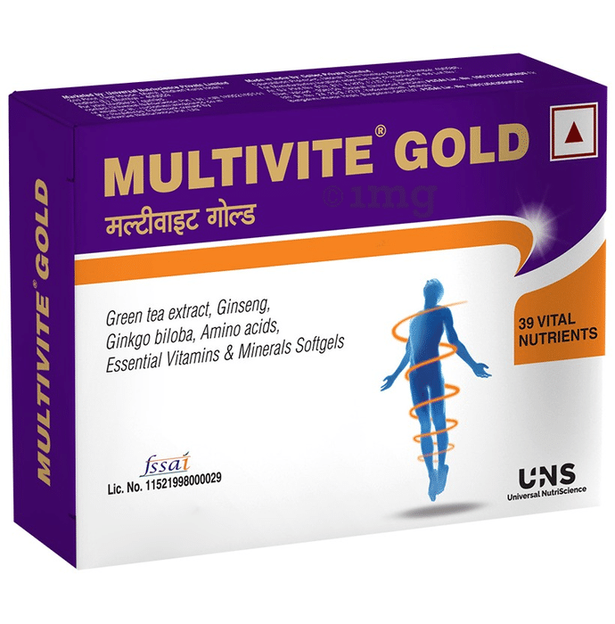 Multivite Gold Daily Health Supplement Softgels