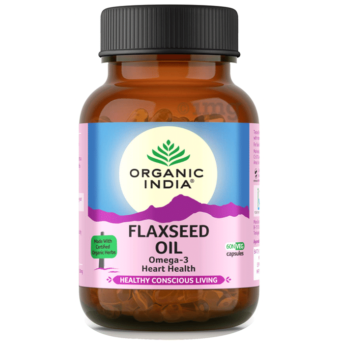 Organic India Flaxseed Oil Veg Capsule