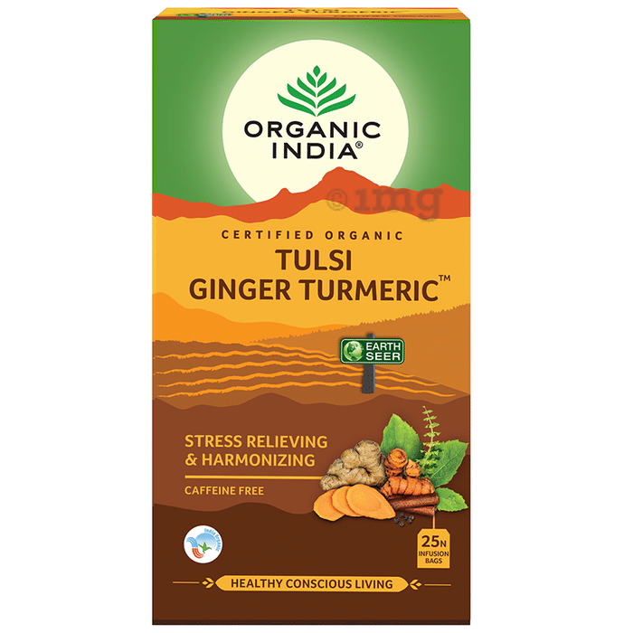 Organic India Tulsi Ginger Turmeric Tea