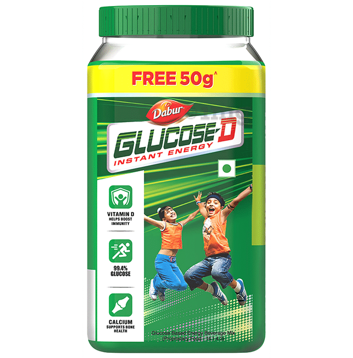 Dabur Glucose D 450gm + 50gm Free Powder