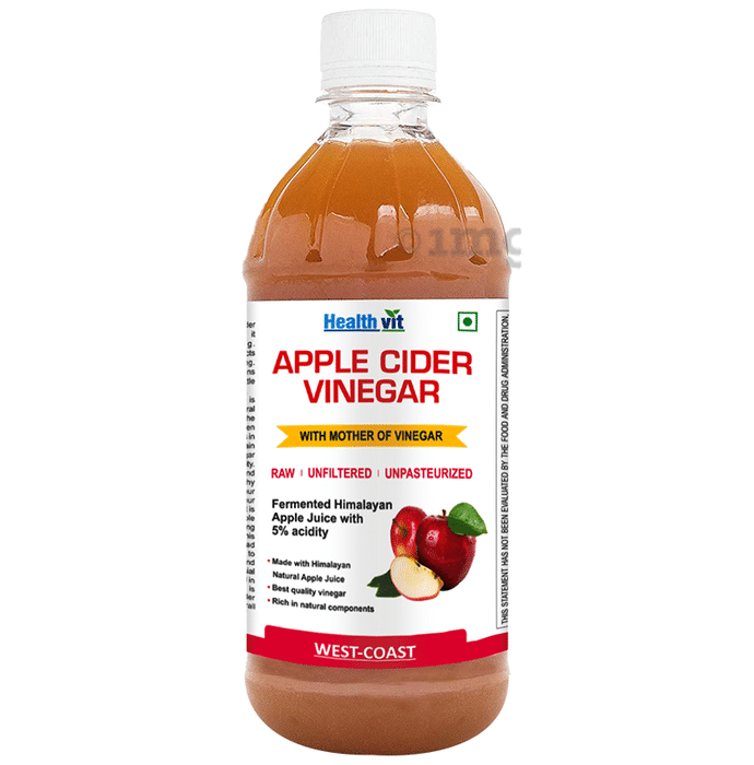 HealthVit Apple Cider Vinegar with Mother Vinegar Unfiltered