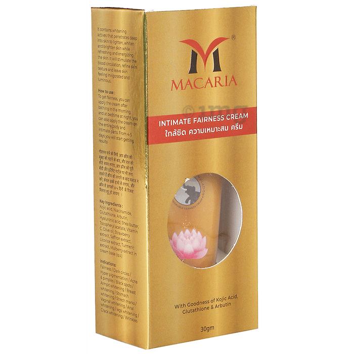Macaria Intimate Fairness Cream Buy tube of 30 gm Cream at best price