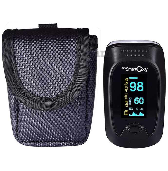 BPL Smart Oxy Pulse Oximeter with Perfusion Index Black