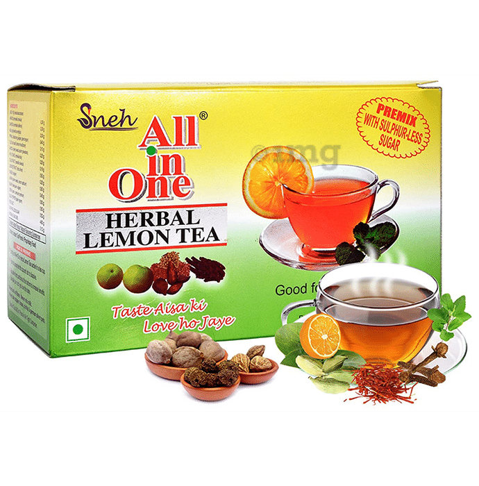 Sneh All in One Herbal Lemon Tea Premix with Sulphur-Less Sugar