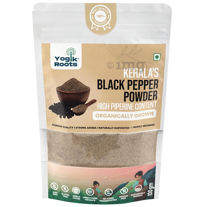 Yogik Roots Kerala's Black Pepper Powder Buy packet of 100 gm Powder