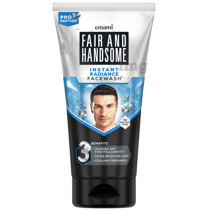 Emami Fair and Handsome Instant Radiance Face Wash Buy tube of 150 gm