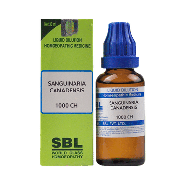 SBL Sanguinaria Canadensis Dilution 1000 CH