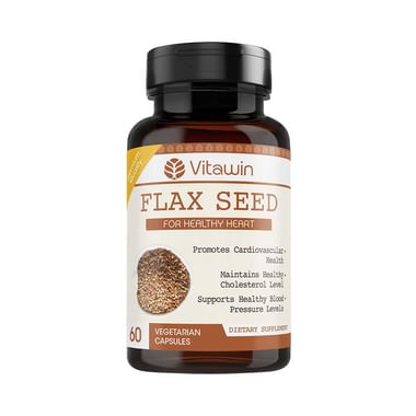 Vitawin Flax Seed 500mg Vegetarian Capsules