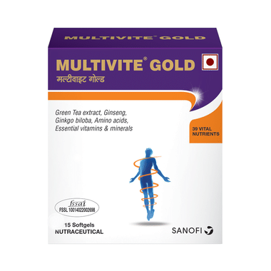 Multivite Gold Daily Health Supplement Softgels