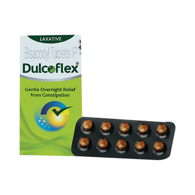 Dulcoflex 5mg Tablet for Constipation, Laxative & Bowel Movement Regulator