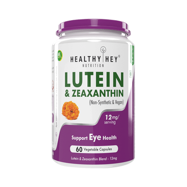 HealthyHey Nutrition Lutein & Zeaxanthin 12mg Vegetable Capsule