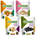 Combo Pack of Gobbe Californian Almonds, Californian Pistachios, Whole Cashew Nuts, Seedless Black Raisins (200gm Each) thumbnail