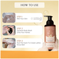 Areoveda Hydrating Body Foam Wash With Pentavitin & Sodium Hyaluronate for 24 Hrs Hydration for All Skin Types thumbnail