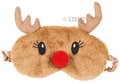 Jenna Fur Sleeping Eye Mask for Insomnia, Meditation, Puffy Eyes and Dark Circles Deer Red thumbnail
