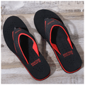 Doctor Extra Soft Ortho Care Orthopaedic Diabetic Pregnancy Comfort Flat Flipflops Slippers For Women Black Red 6 thumbnail