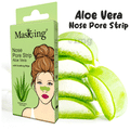 Masking Nose Pore strip Aloe vera with Soothing Wipe (5 Nose Strip+5 Soothing wipe) thumbnail