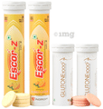 Glutone Combo Pack of Glutone 1000(15x2)& Escor-Z Orange Flavour(20x2) Effervescent Tablet thumbnail