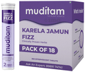 Muditam Ayurveda Karela Jamun Fizz Effervescent Tablets Helps in High Sugar (20 Each) thumbnail