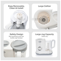 R for Rabbit I Bot Food Processor White thumbnail