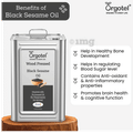 Orgotel Wood Pressed Black Sesame Oil thumbnail