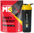 MuscleBlaze Whey Energy | With Digezyme & Multivitamins Blend | For Immunity | Powder Chocolate with Shaker thumbnail