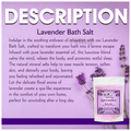 Vedic Ayurveda Natures Science Bath Salt for All Type of Skin (200gm Each) Lavender thumbnail