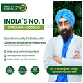 Vlado's Himalayan Organics Spirulina Vegetarian Capsule | Green Super Food for Weight Management thumbnail