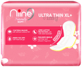 Niine Combo Pack of Naturally Soft Ultra Thin XL (2) & XL+ (1) Sanitary Pads with Biodegradable Disposable Bags thumbnail