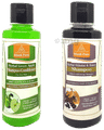 Khadi Pure Combo Pack of Herbal Shikakai & Honey Shampoo & Herbal Green Apple Shampoo + Conditioner SLS Free & Paraben Free (210ml Each) thumbnail