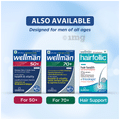Wellman Gluten Free Health Supplement for Men with Vitamins & Minerals, Ginseng & Amino Acids | For Energy & Vitality | Nutrition Formula thumbnail
