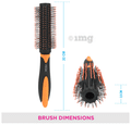 Vega E20-RB Round Hair Brush with Sectioning Clip thumbnail