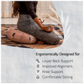 Sarveda Crescent Zafu Meditation and Yoga Cushion Rouge Pink thumbnail