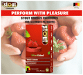 Stout Ultra Ribbed Condom (10 Each) Strawberry thumbnail
