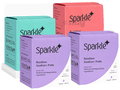Sparkle Combo Pack of Bamboo Sanitary Pads Made with Natural Biodegradable Ingredients 2 Regular, 1 Overnight & 1 Large (7 Each) thumbnail