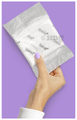 Sparkle Combo Pack of Bamboo Sanitary Pads Made with Natural Biodegradable Ingredients 2 Regular, 1 Overnight & 1 Large (7 Each) thumbnail